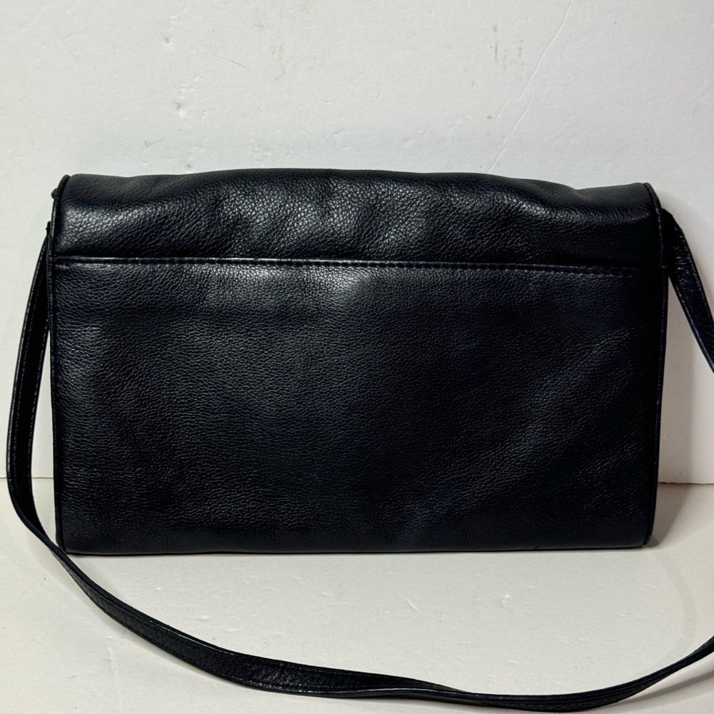 Michael Kors Beverly Oversized Clutch Black Supple Leather Convertible - Picture 3 of 10